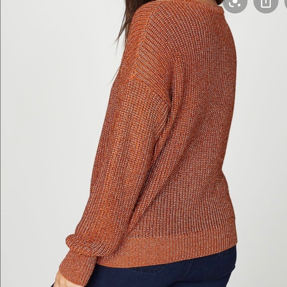 American apparel Metallic Fisherman's Pullover